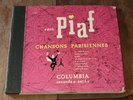 78 Set:  EDITH PIAF-Chansons Parisienne COLUMBIA F-5(4X78)-E- Le Vie En Rose