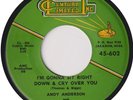ANDY ANDERSON “I’m Gonna Sit Right Down And Cry Over You” CENTURY LIMITED (1960)