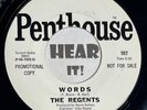 Moody Garage Psych Fuzz Nugget 45 THE REGENTS Words PENTHOUSE dj promo hear NM