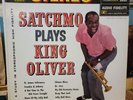 Louis Armstrong - Satchmo Plays King Oliver Vinyl Record LP 1960 US Press NM