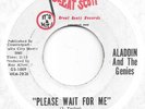 ALADDIN & THE GENIES Please Wait For Me on Great Scott mod fuzz garage 45 HEAR