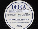 HEAR- Rare R&B / Blues 78- Fat Man Robinson Quintet- My Buckets Got A Hole In It