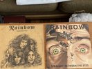 Rainbow 2 LPs: Straight Between The Eyes & Long Live Rock n Roll VG+ vinyl