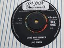 JOE SIMON Long Hot Summer UK 1966 Original LONDON HLU 10057 Northern Soul
