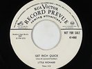 R&B 45 - Little Richard - Get Rich Quick - RCA Victor - rare promo