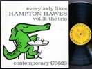 HAMPTON HAWES Everybody Likes Vol. 3: The Trio LP CONTEMPORARY C3523 US '56 MONO