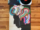 Bob Dylan's Greatest Hits LP Vinyl + Milton Glaser Psychedelic Poster VG+/VG+