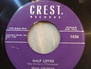 RARE ROCKABILLY Eddie Cochran Half Loved / Skinny Jim Crest 1026 1956 VG