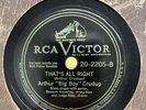 Blues-78 RPM-Arthur Crudup-That's All Right, Mama/Crudup's After Hours-E+