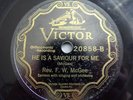 78 REV. F. W. McGEE Victor 20858 Lonesome Valley/Savior For Me Gospel Blues VG++