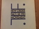 New Wave New Order Movement Factory UK 1st Press  FACT 50 Original inner.