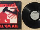 Metallica Kill 'Em All Vinyl Record 1983 Megaforce LP Album Heavy Metal MRI 069