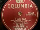 Desi Arnaz I Love Lucy 78 rpm - Columbia 39937 - 1953 TESTED