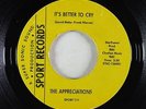 Northern Soul 45 - Appreciations - It's Better To Cry - Sport
