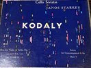 Janos Starker Eidus Kodaly Cello Sonatas  Opus 8 Period SPL 510