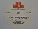Ozzy Osbourne August 14,15,16 1981 The Source  NBC 2 LPs & Cue Sheet