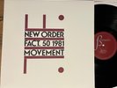 NEW ORDER - MOVEMENT - ORIGINAL 1982 US FACTORY LP vinyl album fact 50 synth VG+