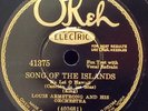 Okeh 41375 LOUIS ARMSTRONG & His Orch / SONG OF THE ISLANDS 78rpm