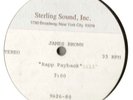 JAMES BROWN - Rapp Payback - 7:00 Version - TEST ACETATE