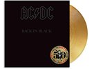 AC/DC BACK IN BLACK VINYL NEW  LIMITED 50TH GOLD LP  YOU SHOOK ME ALL NIGHT LONG