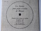Lili Kraus Willi Boskowsky Mozart Violin Sonatas Discophiles Francais DF 187 NM