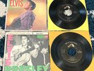 Elvis Presley 2x 45 EP lot: EPA-747 w/ad back & EPA-993 RCA/US w/covers FAIR/VG-