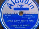 78 rpm Aladdin 3398, Thurston Harris, Little Bitty Pretty One, I Hope You V+