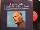 Georg Solti 2-Disc Lp Mahler: Symphony No.7 (W/ Book) On London - Nm / Vg++