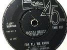 DETROIT SPINNERS - FOR ALL WE KNOW/I'LL ALWAYS LOVE YOU -UK TAMLA MOTOWN TMG 627