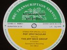 BBC TRANSCRIPTION SERVICE Pop Spectacular THE JEFF BECK GROUP  With Sheets