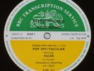 BBC TRANSCRIPTION SERVICE Pop Spectacular FACES & RORY GALLAGHER In Concert