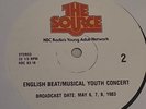 The English Beat Musical Youth May 6,7,8 1983 The Source NBC 83-18 2 LPs & Cues
