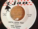 HEAR 1957 TEXAS ROCKABILLY 2 SIDER- GENE SUMMERS - GOTTA LOTTA THAT/NERVOUS- JAN