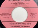 The Gospel Crusaders Of Tarboro GOSPEL 45 PINEWOOD RECORDS VG+