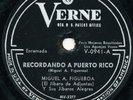 MIGUEL A FIGUEROA Recordando Puerto Rico / Corazon Divino LATIN 78 RPM HEAR
