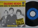 TALKING HEADS Love Goes To Building On Fire RARE Germany 7