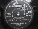 THE TAMS HEY GIRL DON'T BOTHER ME UK HIS MASTERS VOICE NORTHERN SOUL SINGLE