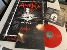 AMEBIX..THE POWER REMAINS..RARE UK ISSUE RED VINYL ALBUM + POSTER..SKULD 010