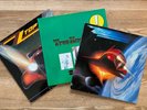 Drei LPs von ZZ Top - Tres Hombres (1980), Eliminator (1983), Afterburner (1985)