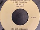 Radio Spot 45  ARNOLD  HTF 1973 Horror Comedy Roddy McDowell Hilarious HEAR