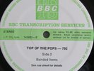 Pink Floyd  David Bowie BBC Top Of The Pops Radio PROMO 12'' vinyl Lp MINT 1980