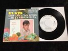 ELVIS PRESLEY 45 PROMO 447-0647 BLUE CHRISTMAS/SANTA CLAUS IS BACK IN TOWN EX/NM