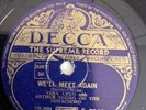 VERA LYNN WE'LL MEET AGAIN 78RPM DECCA F.7268