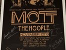 Glam Rock / Bowie / Mott the Hoople: superb concert poster signed by x 5 rare