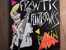 FRANTIC FLINTSTONES - ROCKIN' OUT - 1988 VINYL - LINK RECORDS - PSYCHOBILLY RARE