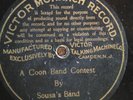 78 rpm Pre Dog Victor Monarch 312, Sousa's Band, Coon Band Contest V