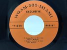 BEATLES 45 Tiger Radio Interview WQAM 560 MIAMI  Correct Dead Wax VG++