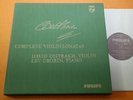Oistrakh Oborin Beethoven Violin Sonatas Dutch Ed1 Philips Mono Plum 4LP  EX+/NM