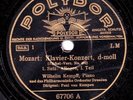 Kempff; van Kempen. Mozart (Piano concerto 20). Pol 67706-9 (4). NM(-)