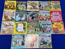 LOT-(18) vintage Disneyland Read-Along Book& Record COMPLETE/CLEAN Walt Disney